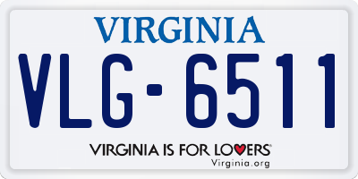 VA license plate VLG6511