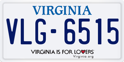 VA license plate VLG6515