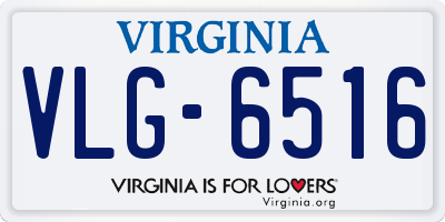 VA license plate VLG6516