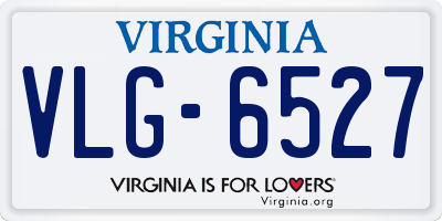 VA license plate VLG6527
