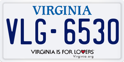VA license plate VLG6530