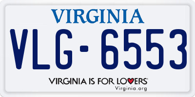 VA license plate VLG6553