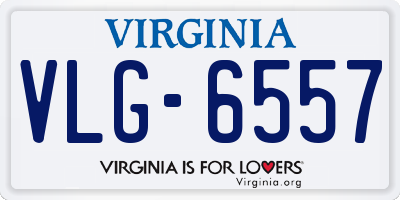 VA license plate VLG6557