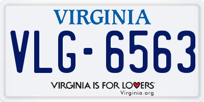 VA license plate VLG6563