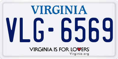 VA license plate VLG6569