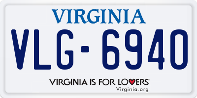 VA license plate VLG6940
