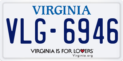 VA license plate VLG6946