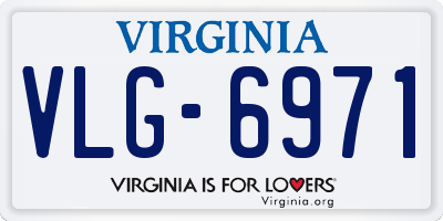VA license plate VLG6971