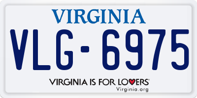 VA license plate VLG6975