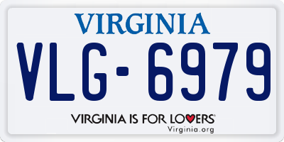 VA license plate VLG6979
