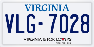 VA license plate VLG7028