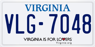 VA license plate VLG7048