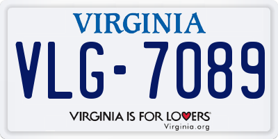 VA license plate VLG7089