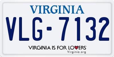 VA license plate VLG7132