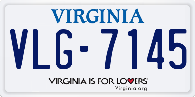 VA license plate VLG7145