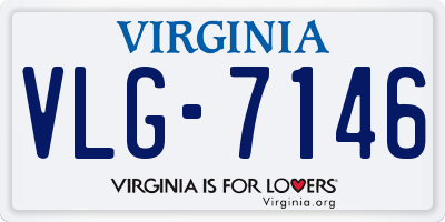 VA license plate VLG7146