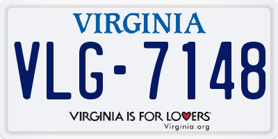 VA license plate VLG7148
