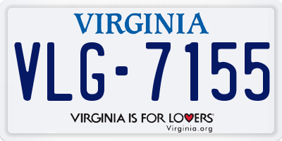 VA license plate VLG7155