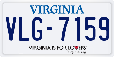 VA license plate VLG7159