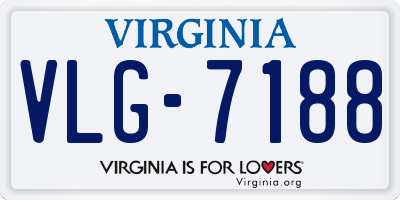 VA license plate VLG7188