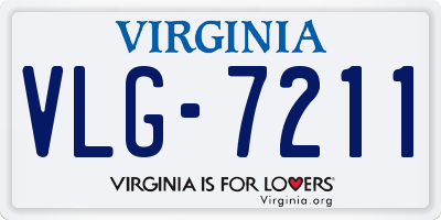 VA license plate VLG7211
