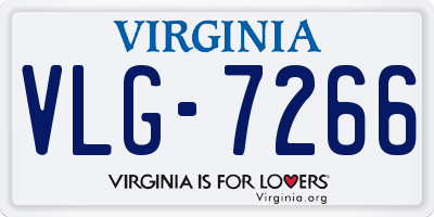VA license plate VLG7266