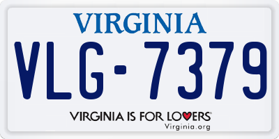VA license plate VLG7379