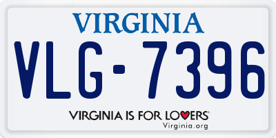 VA license plate VLG7396