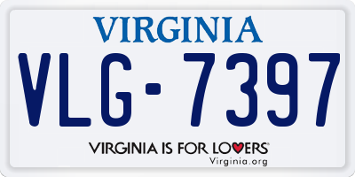 VA license plate VLG7397