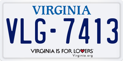 VA license plate VLG7413
