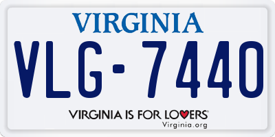 VA license plate VLG7440