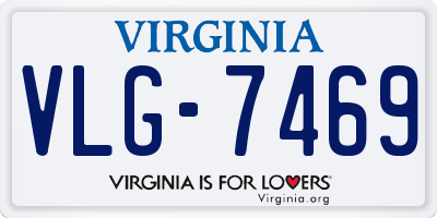 VA license plate VLG7469