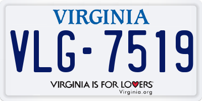 VA license plate VLG7519