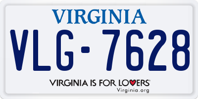 VA license plate VLG7628