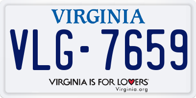VA license plate VLG7659