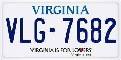 VA license plate VLG7682