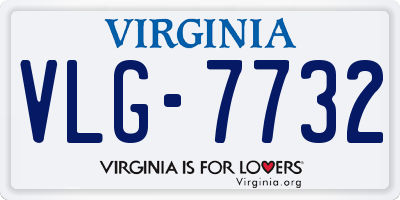 VA license plate VLG7732