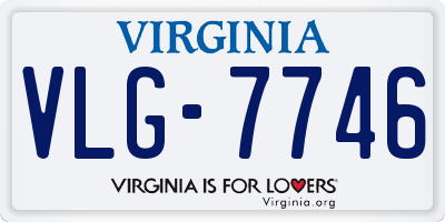 VA license plate VLG7746