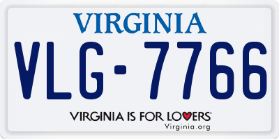 VA license plate VLG7766