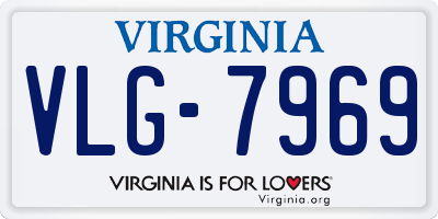 VA license plate VLG7969