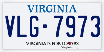 VA license plate VLG7973