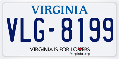 VA license plate VLG8199
