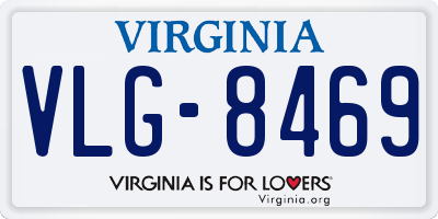 VA license plate VLG8469