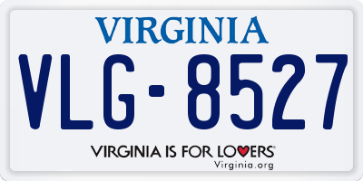 VA license plate VLG8527