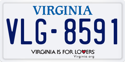 VA license plate VLG8591