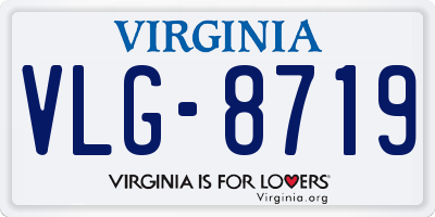 VA license plate VLG8719