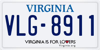VA license plate VLG8911