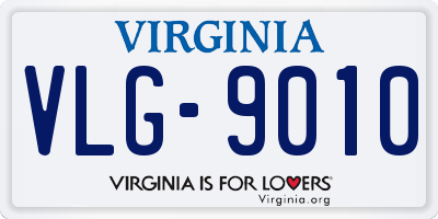 VA license plate VLG9010