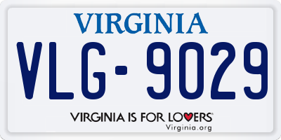 VA license plate VLG9029