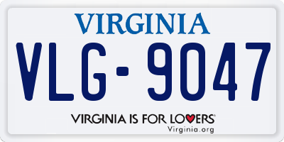 VA license plate VLG9047